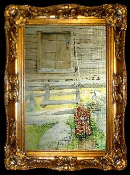framed  Carl Larsson havreskarningll-, ta009-2